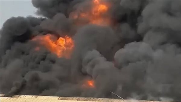 حريق مصنع فوم في