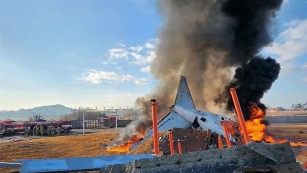 تحطم طائرة كوريا