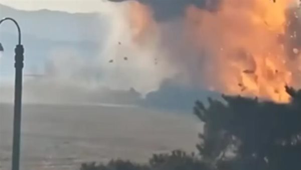 لحظة ارتطام الطائرة