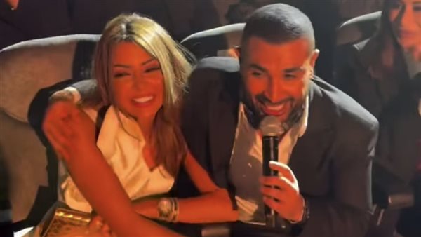 أحمد سعد وزوجته علياء