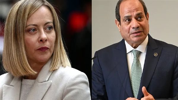 السيسي وميلوني 