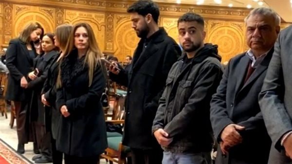 عزاء والد دينا كريم