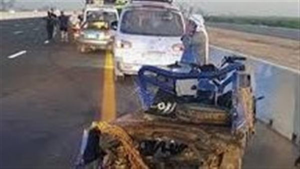 حادث سيارة وتروسيكل