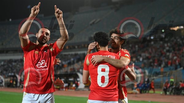 احتفال لاعبي الاهلي