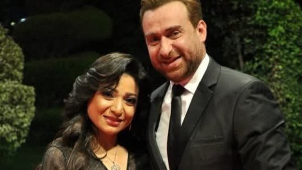 نضال الشافعي وزوجته