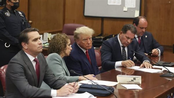 ترامب أثناء محاكمة
