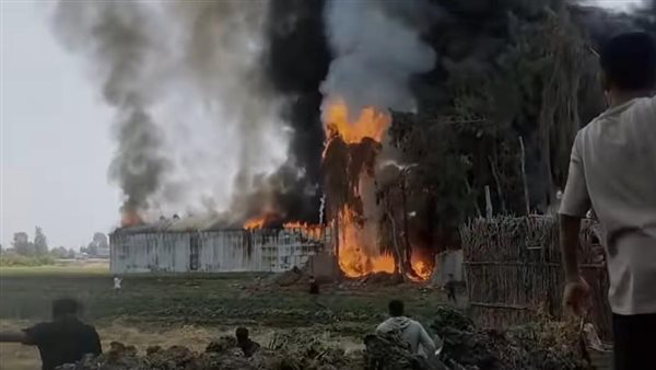 حريق شونة سيارات