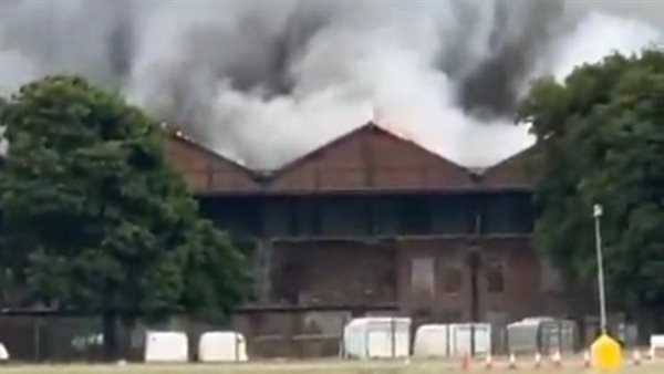 حريق هائل يلتهم موقع