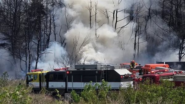 لحظة تحطم طائرة تابعة