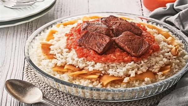 صحن الفتة المصري