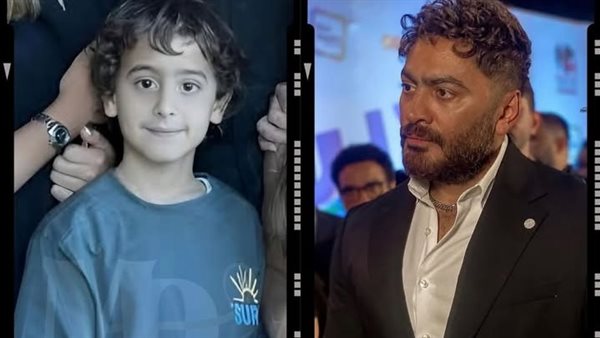 تامر حسني ونجله آدم