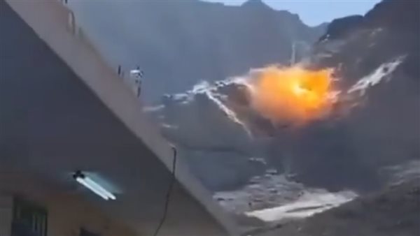 لحظة سقوط المسيرة