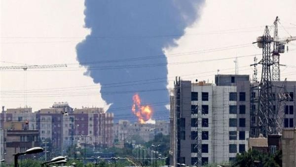 قصف مبنى التلفزيون