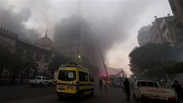 حريق سنترال رمسيس