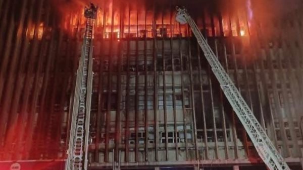 حريق سنترال رمسيس