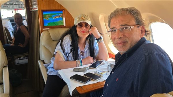 خالد يوسف وزوجته