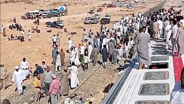 حادث خروج قطار مطروح