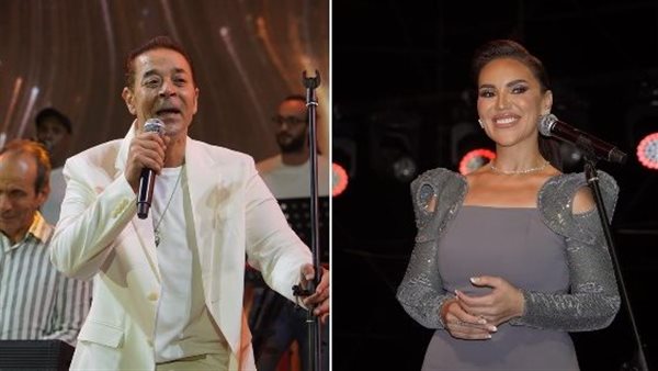 مي فاروق ومدحت صالح