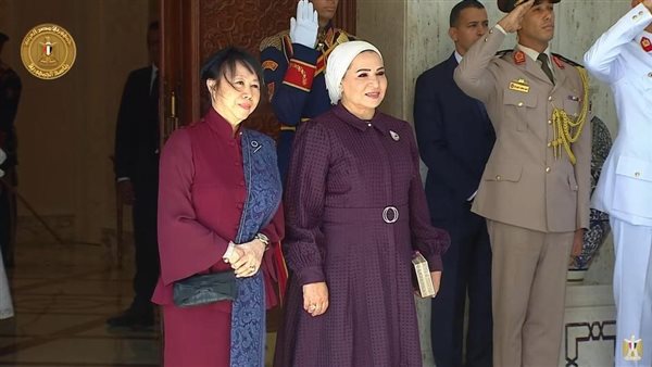 من مراسم الاستقبال