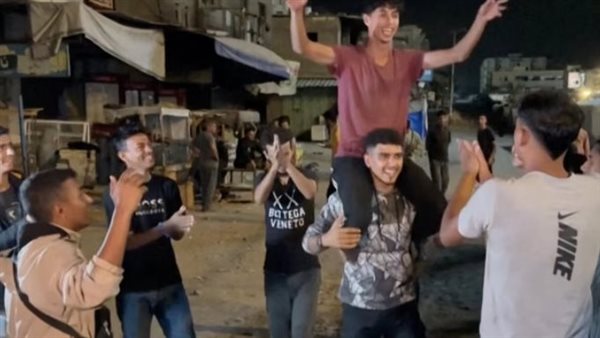 احتفالات في غزة بعد