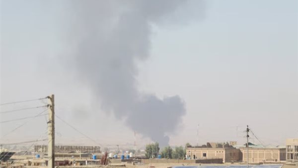 تصاعد دخان جراء غارة