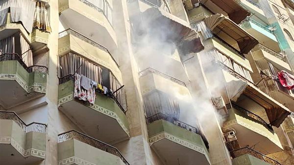 جريق شقة حسن محمد