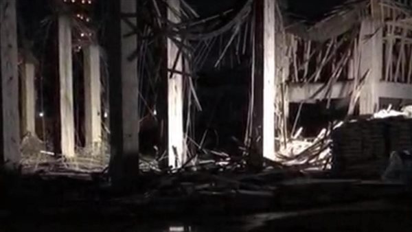 حادث سقوط سقف مصنع