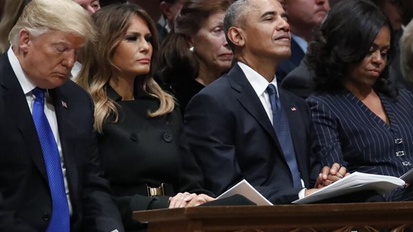 ترامب أوباما وميشيل
