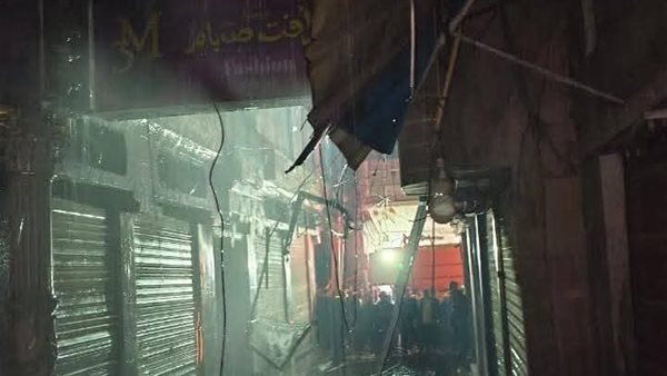 حريق سوق الخواجات