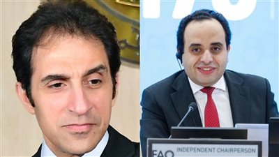 السفير بسام راضي ومينا رزق    