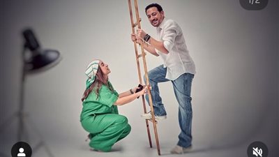 دياب وزوجته     