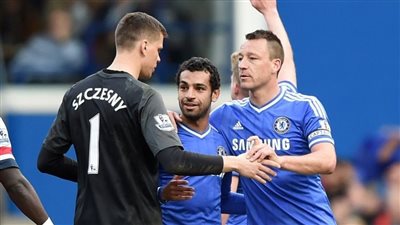 جون تيري ومحمد صلاح     