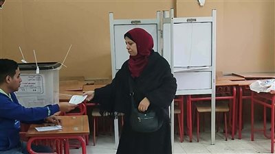 جانب من عملية التصويت    