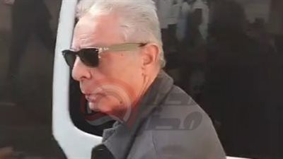 محمود حميدة في جنازة سمية الألفي