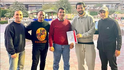 شاهين مع مسؤلي الداخلية    