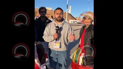 أحمد صابر مراسل تحيا مصر مع الجماهير المغربية    