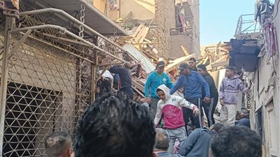 انهيار عقار امبابة    