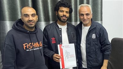 نادر مع ضياء وتريكة    