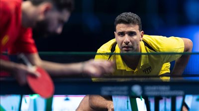 عمر عصر لاعب منتخب مصر لتنس الطاولة     