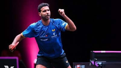 عمر عصر لاعب منتخب مصر لتنس الطاولة     