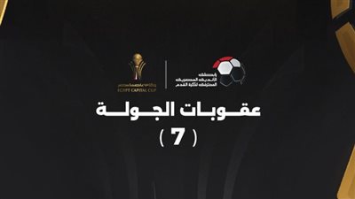 رابطة الأندية تعلن عقوبات الجولة السابعة من كأس عاصمة مصر    