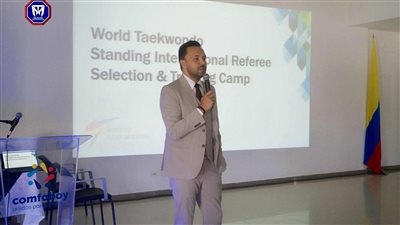 محمد شعبان يحاضر في معسكر الحكام الدولي للتايكوندو بكولومبيا    