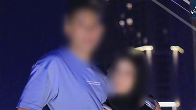 دينا علاء وزوجها    