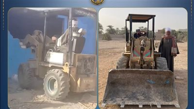 المتهم بهدم منزل ابنته بلودر    