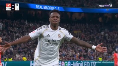 الريال ضد ريال سوسيداد.. فينيسيوس جونيور يسجل الهدف الرابع ل    