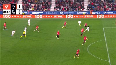 أوساسونا ضد الريال.. استمرار تقدم أوساسونا على ريال مدريد به    