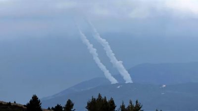 صواريخ حزب الله باتجاه إسرائيل 