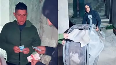 فلسطيني يبيع شظايا صاروخ إيراني     