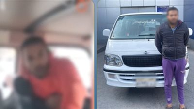 ضبط سائق ميكروباص    