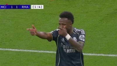 مان سيتي ضد الريال.. فينيسيوس جونيور يسجل الهدف الثاني لـ ري    